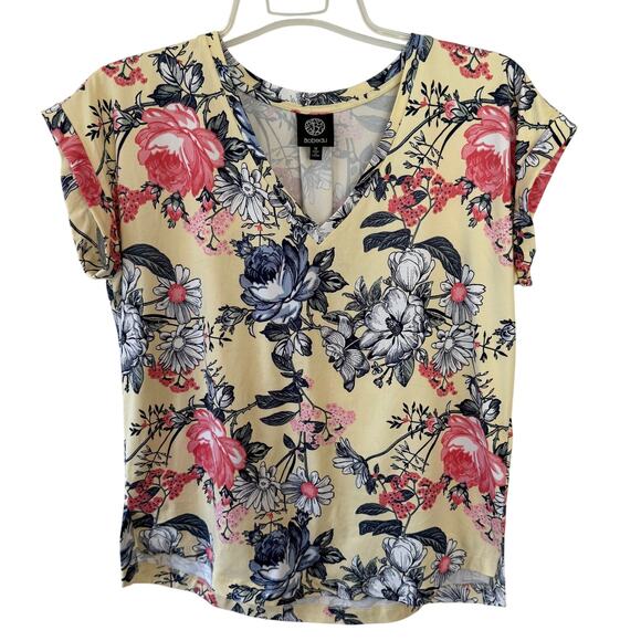 Bobeau Stretchy size S Floral T-Shirt - Picture 1 of 8